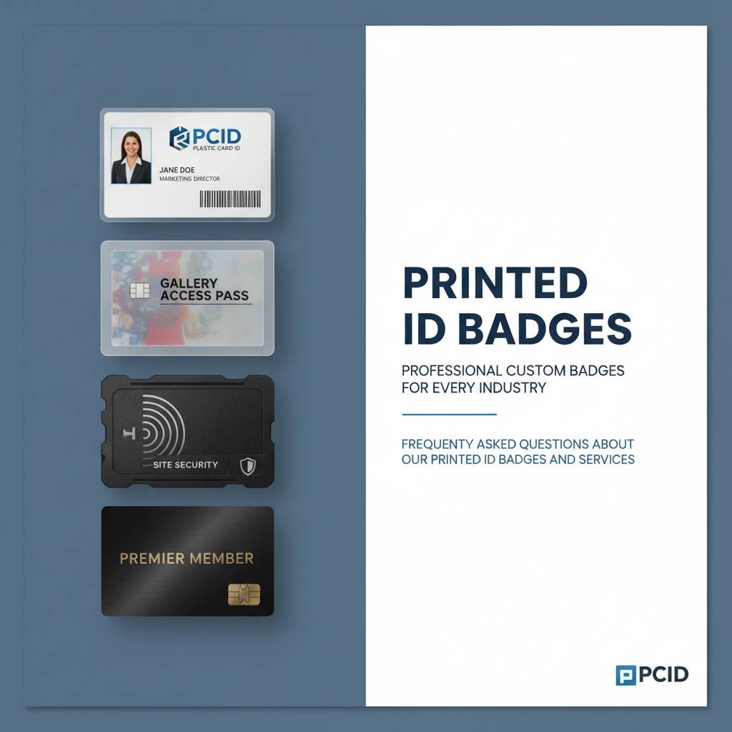 Frequently Asked Questions About Our Printed ID Badges and Services